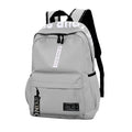 Fashionable Lightweight Student Backpack Customizable Logo Casual Dual-Shoulder Bag Arc Shoulder Strap Polyester Lining Oxford