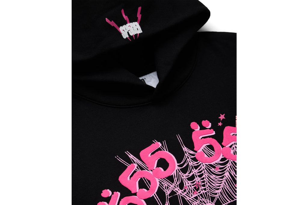 SP5DER ANGEL NUMBER HOODIE BLACK