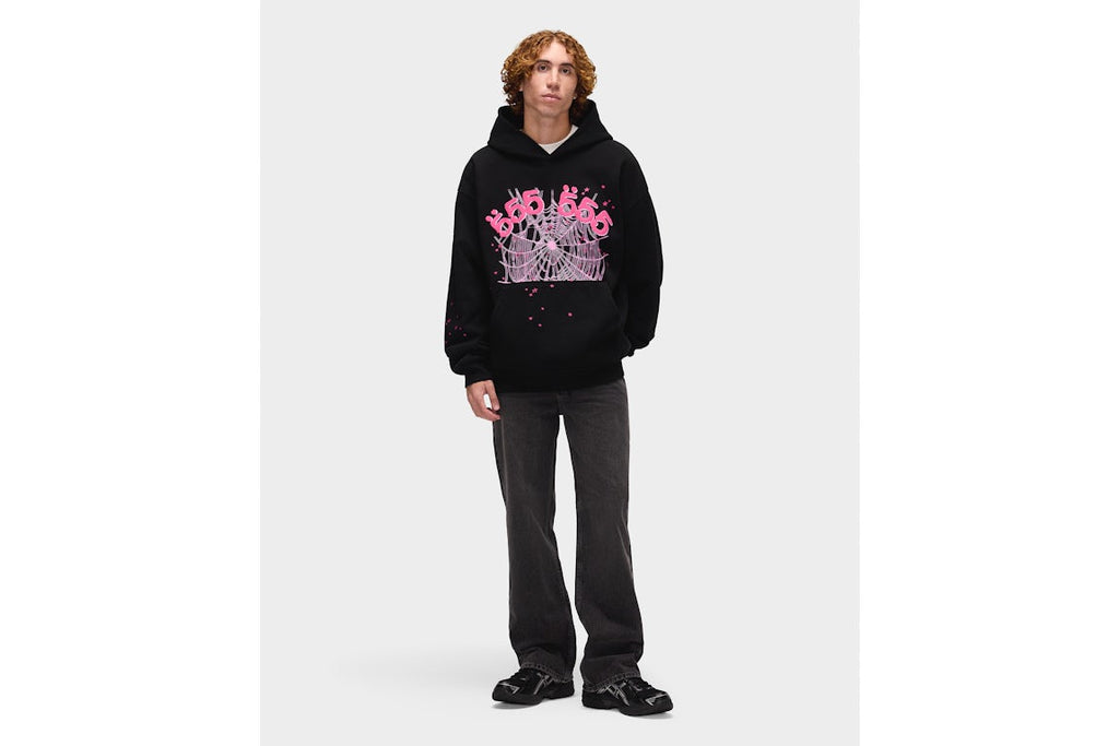 SP5DER ANGEL NUMBER HOODIE BLACK