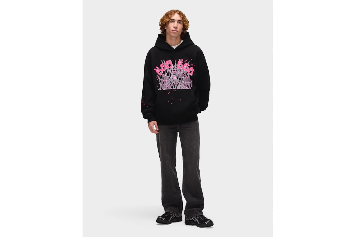 SP5DER ANGEL NUMBER HOODIE BLACK