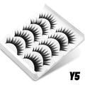 GROINNEYA False Eyelashes 3D Mink Lashes Cat Eyelashes Fluffy Wispy Volume Lashes Fake Eyelashes Natural Lashes Strips Makeup